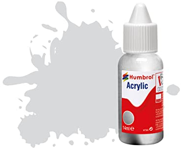Humbrol Model Paint - DB0011 No 11 Silver Metallic (14ml) - Acrylic for Models, Plastic, Metal, Wood, Glass, Ceramics - Touch Up Hobby Bottle for Craft Kits