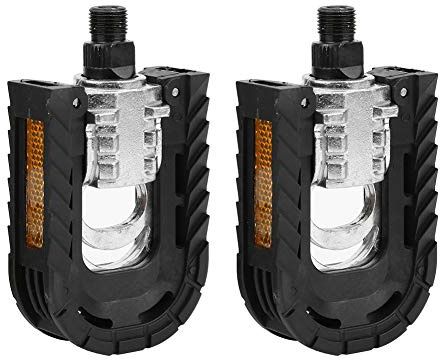 Cykelpedal, aluminiumlegering bilateral hopfällbar cykelpedal, sågformad kant halkfri cykelpedal