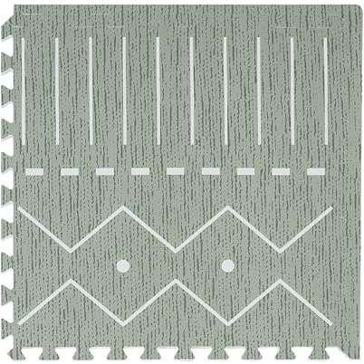 Toddlekind Playmat - Premium Foam Playmat, 4 x 6 feet, 6 Tile Extra Thick Foam Floor Puzzle Mat for Babies/Toddlers Stylish, Non-Toxic, Odorless. Perfect for Tummy Time, Crawling, and Play. Ideal for Nursery and Playroom. 0m+
