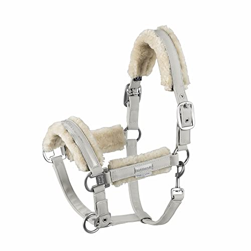 Eskadron Halfter Doublepin FauxFur Platinum 22 pearlgrey V
