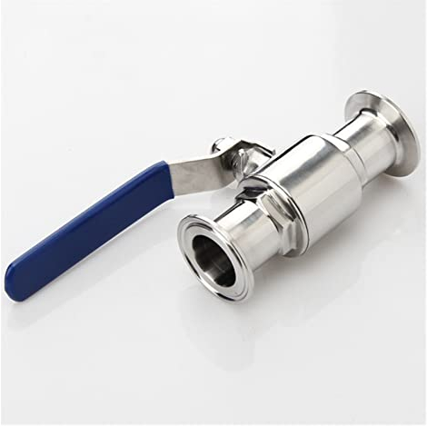 MGRAS Klemmkugelhahn 1/23/4 11-1/4 1,52 Edelstahl Brewing Kugelhahn (Specification : OD45 Clamp 64)
