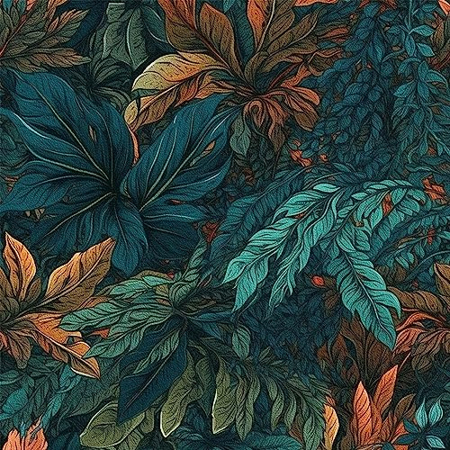 Alwayspon T033 Papier peint autocollant en vinyle Motif floral 45 x 300 cm