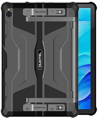Lipa Oukitel RT6 Rugged 8/256 GB - Robustes Tablet - Tablet 10 Zoll - Android Tablet - IP69 Mit Robustes Case - 4G Dual SIM Anschluss - Mobile Internet und GPS - Android 13-20.000 mAh
