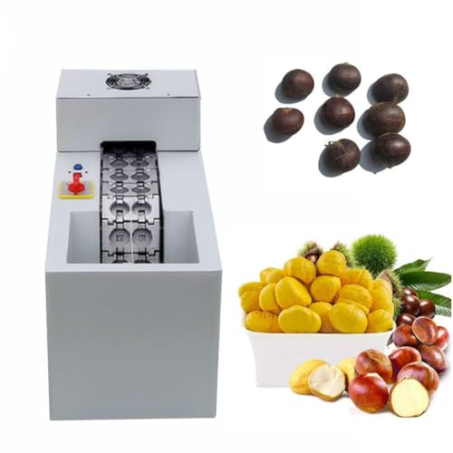 YhsPkh Macchina per Sgusciare E Aprire Le Castagne da 140 kg/H, Macchina Elettrica per Schiacciare Le Castagne - profondità di Apertura: 0,5-2,5 Mm (Regolabile)
