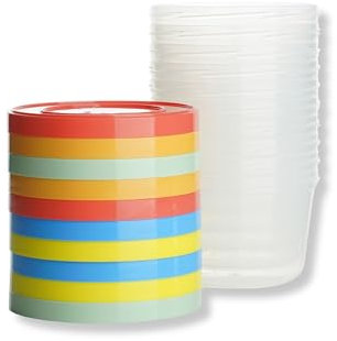 THERMOBABY Lot de 10 boîtes de conservation 250ml pour Bébé - Compatibles Micro-ondes, congélateur, lave-vaisselle - Empilables - assortiment de couleurs aléatoire - Fabriquées en France