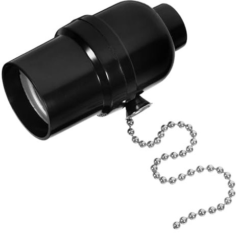 HOMSFOU Douille De Lampe Avec Chaîne De Traction Support De Plafonnier Élégant Et Pratique Pour Ampoules Base De Lampe Adaptable Pour Résidentiel Et Commercial Éclairage Et Polyvalente