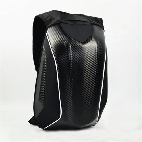 Motorbike Riding Bag Für Motocross Outdoor Reiten Motorrad Mach Tasche Carbon Faser Wasserdicht Helm Rucksack Schwarz Motorradfahrer Gepäck Koffer Motorcycle Side Bag(Size-L)