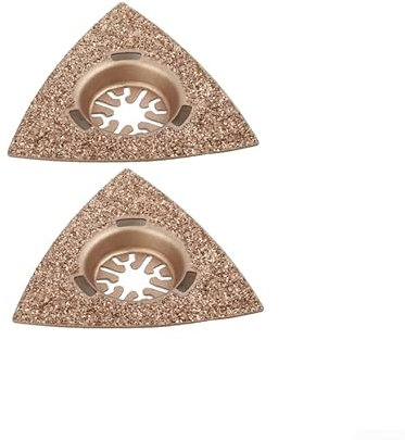URPIZY Hartmetall-Raspel, HCS-Klingen, Schneidersäge, oszillierendes Werkzeug, Detail-Schleifpads, 80 mm, Multi-Tool-Zubehör für Holz/Gips usw. Oberflächen, poliertes Schleifen (2 Stück)