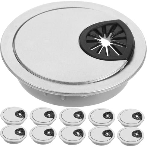 Cache-Trou de Câble Rond 50mm en Abs Silicone 20 Pièces