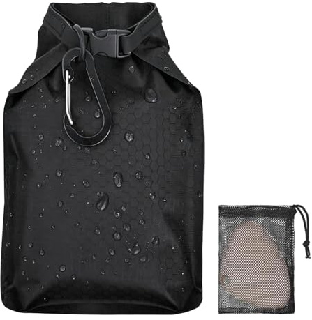 Travel Soap Bar Bag Case Waterproof Leakproof with Suction Cup and Carabiner, Soap Bag with Soap Bubble Mesh Bag Hanging Quick Drying for Soap Bars Shampoo Bars, 1 Pack Black