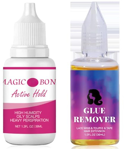Wig Glue and Remover Set - Invisible Strong Hold Adhesive for Flawless Wigs – Waterproof, Latex-Free & Oil-Resistant