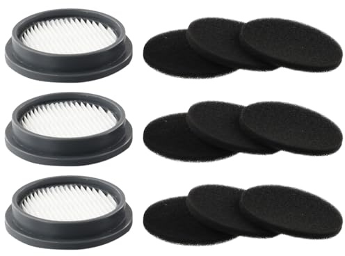 Confezione da 3 filtri e 9 filtri in spugna per Afoddon A200Pro/A200, adatti per serie ORFELD B08/C10A/C10G
