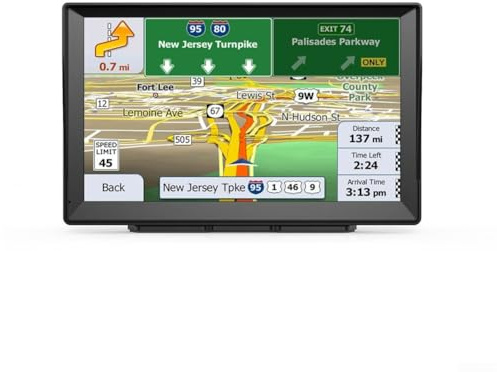 Filteilect 9 Inch GPS Navigator For Truck Car Commercial Drivers, Touch Screen Navigation System 8G+256M Voice Guide