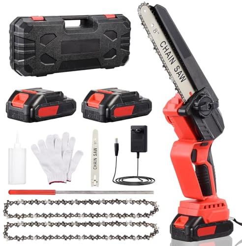 Destornillador eléctrico inalámbrico, taladro atornillador inalámbrico, 21 V, 3000 mAh, batería x 2, luces LED, con 25 accesorios, taladro atornillador para bricolaje en casa (E)