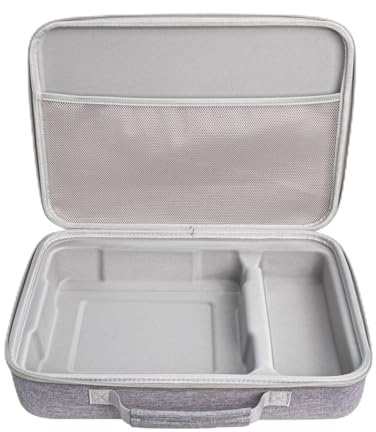 ECOVACS Mini per WINBOT - Custodia in EVA con manico portatile, borsa organizer antiurto con doppia cerniera e interno spazioso per attrezzature per la pulizia (grigio)