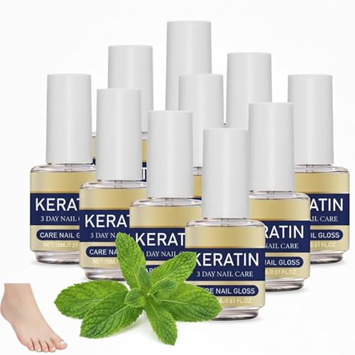 Aceite para cutículas para fortalecer las uñas, tratamiento de crecimiento con queratina durante 3 días para el cuidado de las uñas, reparador de uñas dañado, aceite nutritivo hidratante para