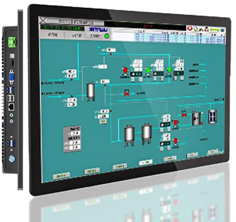 LADECNERHT Ordinateur Industriel Tout-en-Un à écran Tactile Capacitif 10 Points, Ip65, pour Bornes Interactives Et Usines, Windows 10 15inch-i5-4200U(4GRAM+128GSSD)