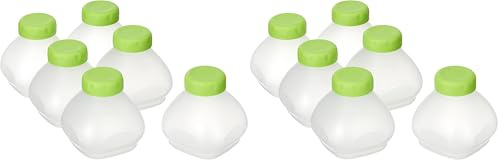 SEB XF102000 Delices Box Coffret de Six Bouteilles Yaourt à Boire, Blanc (Lot de 2)