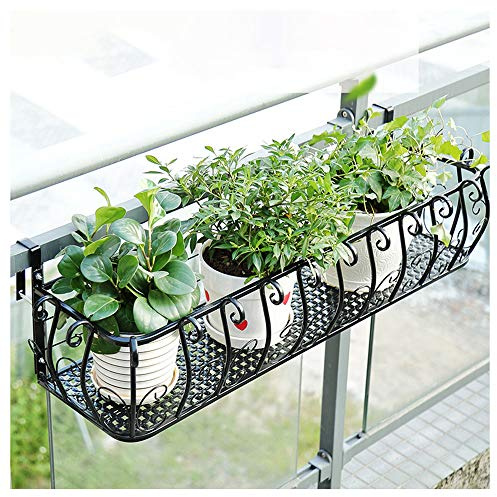 Fioriera in ferro da appendere per piante, decorazione per balcone e giardino di casa