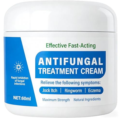 Antifungal Cream 60ml, Skin Cream for Jock Itch, Effective Athletes Foot Treatment Ringworm Cream, Tinea Versicolor for Body & Foot