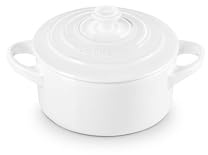 Le Creuset Stoneware Mini Round Cocotte, 8 oz., White