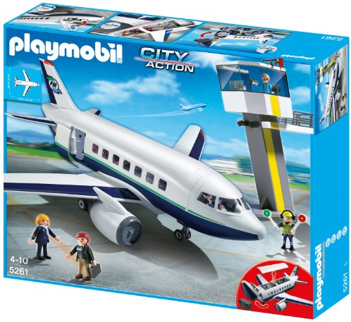 PLAYMOBIL City Action 5261 Cargo und Passagierflugzeug, Ab 4 Jahren