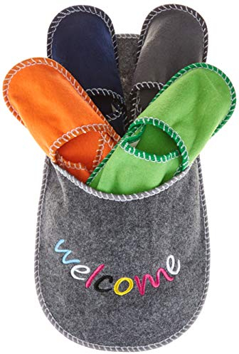 Out of the blue Tofflor, grå, en storlek