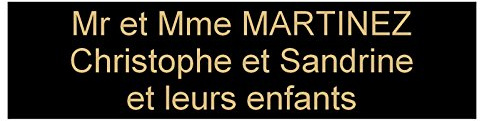 plaque ou etiquette boite aux lettres 3 lignes - noire et or 100x25mm