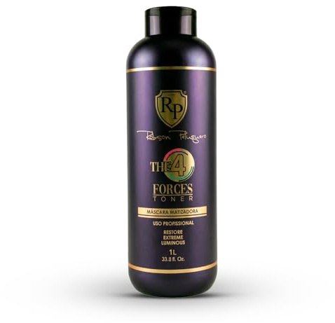 Robson Peluquero Hair 4 Forces Gloss Toner for Blonde Hair, 4 Pigments in 1 Toner| Neutralize, Enhance Color & Hydrates| No Yellow Orange & Red Tones for Brassy Hair, Bleached, Highlights| 34 Fl.oz