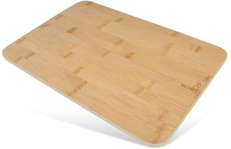 Fackelmann 37672 Planche à découper en bambou coins arrondis, planche a decouper, planche bois, planche à decouper cuisine, planche apéro, Bambou, 40 x 26 x 0,5 cm, Naturel