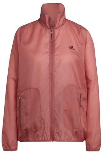 Adidas WOMEN'S RUN IT 3B WINDBREAK JACKET, WONDER RED, US X-SMALL