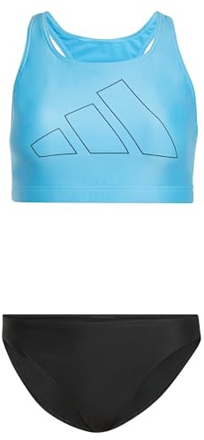 adidas Donna Big Bars Bikini, Blue Burst/Black, 46