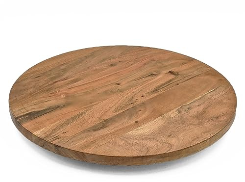 matrasa Drehplatte aus Akazienholz 37 cm - Servierplatte drehbar - Drehbrett Drehteller Tortenplatte
