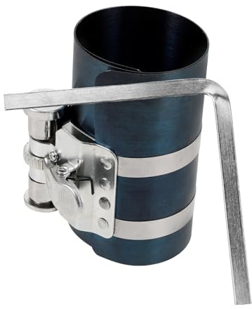 Anneome Kolbenringspanner für Auto Einstellbares Kolbenring Montagewerkzeug Piston Ring Compressor für Präzise Kolbeninstallation Reparaturwerkzeug für Motoren Langlebig und Effizient