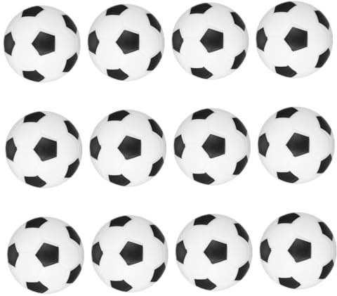 DRESSOOS 12stücke Tischfußballbälle Mini Fußbälle Ersatz Tischfußballbälle Spielzubehör Für Schreibtischfußball Und Reisen