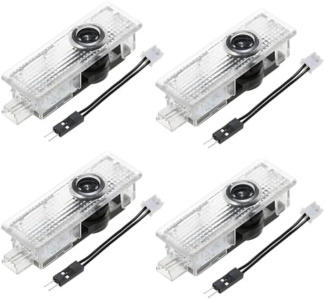 4PCS Car Door LED Logo Light, HD LED Puddle Lights Car Door Courtesy Shadow Projector Welcome Light for Mini Cooper 2008-2014 R55 R56 R57 R58 R59 R60 R61, 2015-2024 F54 F55 F56 F57