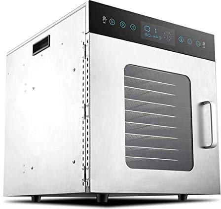 Macchina per disidratatore alimentare commerciale a 12 vassoi | 1000 W, configurazione semplice, timer digitale regolabile e controllo della temperatura | Essiccatore per carne essiccata, erbe, carne,