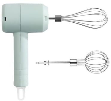 305 Batteur à main électrique sans fil pour crème à gâteau fouets en acier inoxydable 3 réglages de vitesse rechargeable outil de cuisson de cuisine