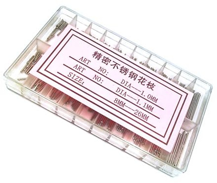 BUBEFSKD Observez les broches de connexion de réparation avec 300 liens en acier inoxydable pour un entretien pratique de la sangle de maintenance, 1,0 à 1,1 mm