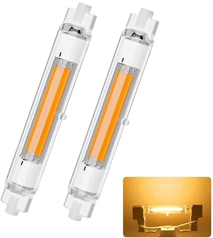 MJGFD R7S LED 118mm 30W Dimmbar Ersatz für 300W Halogen Lampen | Led R7s 118mm Warmweiß 3000K 3000LM, Kein Flackern, 360°Abstrahlwinkel, 2er Pack