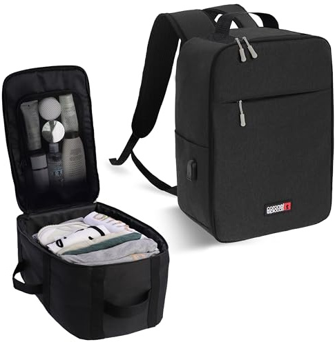 Coronel Tapioca - Mochila viaje cabina avion 40x20x25 - Mochila ryanair 40x20x25 - Mochila cabina de viaje - Adaptada para cualquier viaje y aerolínea