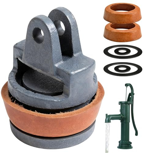 Ersatzkolben für Schwengelpumpe Typ 75 Kolben Komplett mit Dichtungsring Ersatzteil Set für Handpumpe Gartenpumpe und Wasserpumpen Robuster Pumpenkolben Komplett Passend für Handschwengelpumpen Typ 75