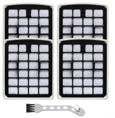 HEPA-Schwammfilter, 3 Stück, Ersatzfilter für Staubsauger, waschbar, hocheffiziente Filtration, erhält optimale Saugleistung, Zuhause mit Haustieren und Kindern, 4 Stück