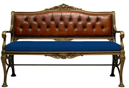 GUOZHEN Benutzerdefinierte Bankauflage 50 x 100 cm Unterseite Antirutsch Bierbankauflagen Waschbar Abnehmbar für Banke Kissen Kissenauflage for Küchenbank Gardenbank Essbank, Blau