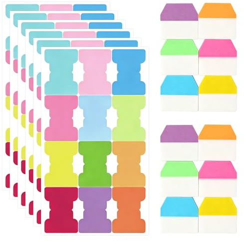 300PCS Sticky Index Tab Set, Practical Accessory for Daily Use | Page Markers Tabs Tab For Annotating Books Transparent Sticky Notes, Reusable Writable Index Flags for Book Study Notes.