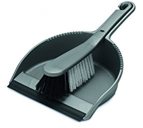 Addis Housewares 510405 Dustpan and Stiff Brush Set, Metallic Silver, 5cm