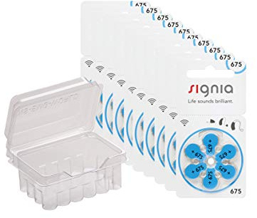 Various brands hearing aids, batteries type 10 13 312 and 675