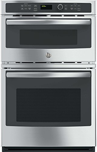 GE JK3800SHSS Combination Wall Oven 4.3 cu. ft. Oven Capacity, 1.7 cu. ft. Microwave, Sensor Cooking Controls, Bake Element, Broil Element, Glass Touch Controls - Stainless