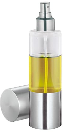 KÜCHENPROFI Sprüh-Ölspender TRATTORIA 200 ml, rostfreier Edelstahl | Essigsprüher, für Pasta, Salate und Fisch, sparsame und exakte Dosierung, hochwertiger Kunststoff, 19 cm
