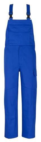 beb Handwerk Herren Latzhose Basic Baumwolle, Bekleidungsgröße: 52, Farbe: Kornblau